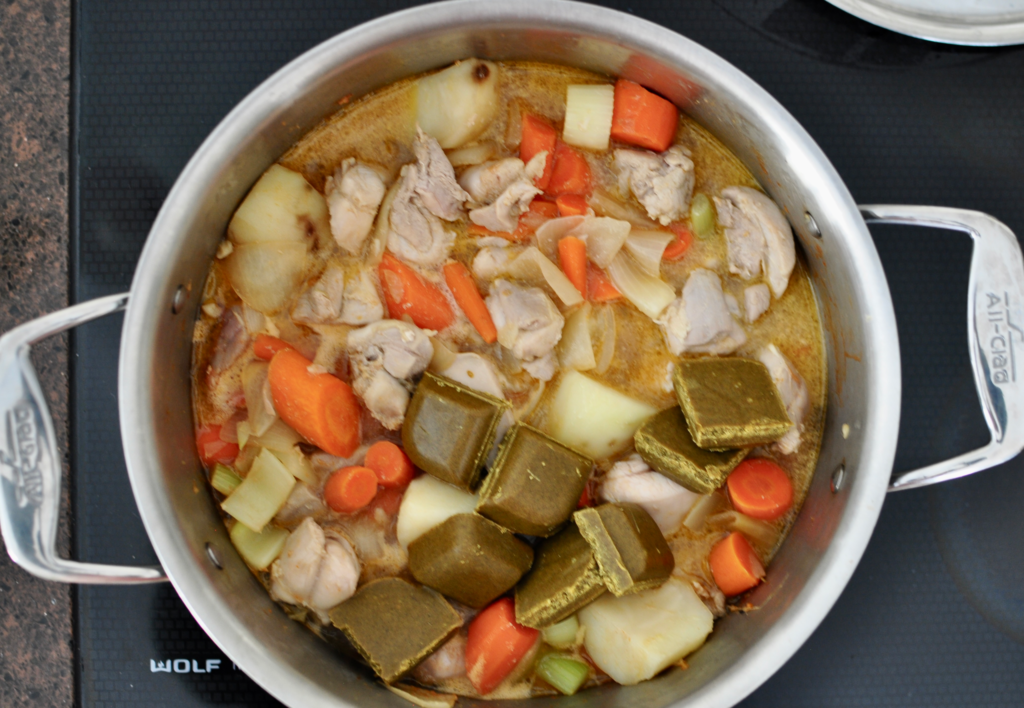 Japanese Chicken Curry Made With S&B Curry Sauce