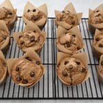 Muffins made with Peanut Butter, Bananas and Chocolate Chip Recipe