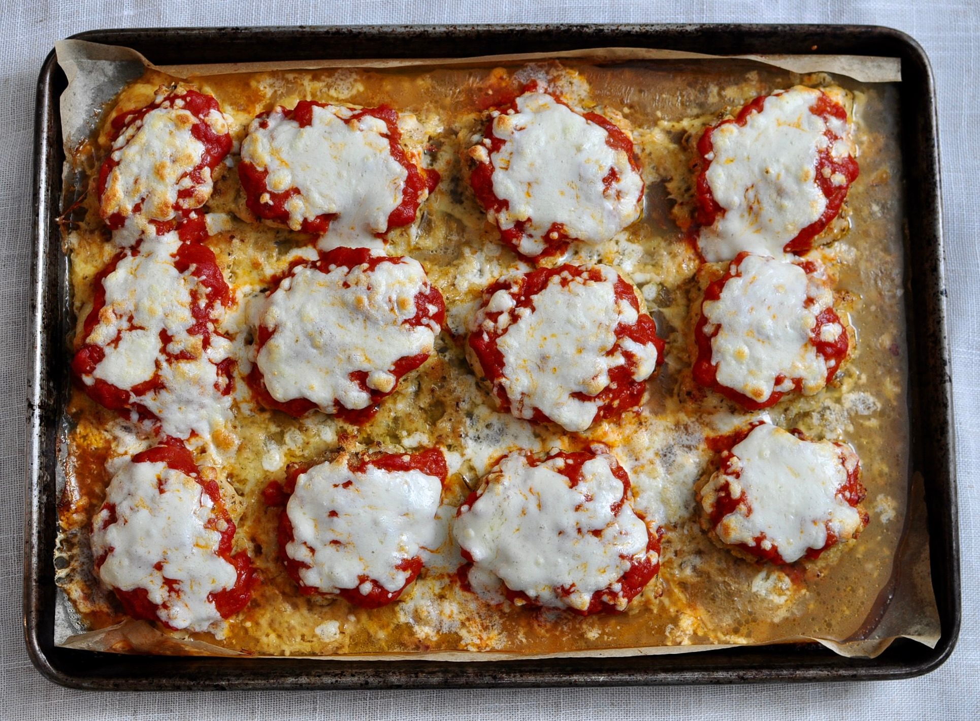 Non-breaded chicken parmesan