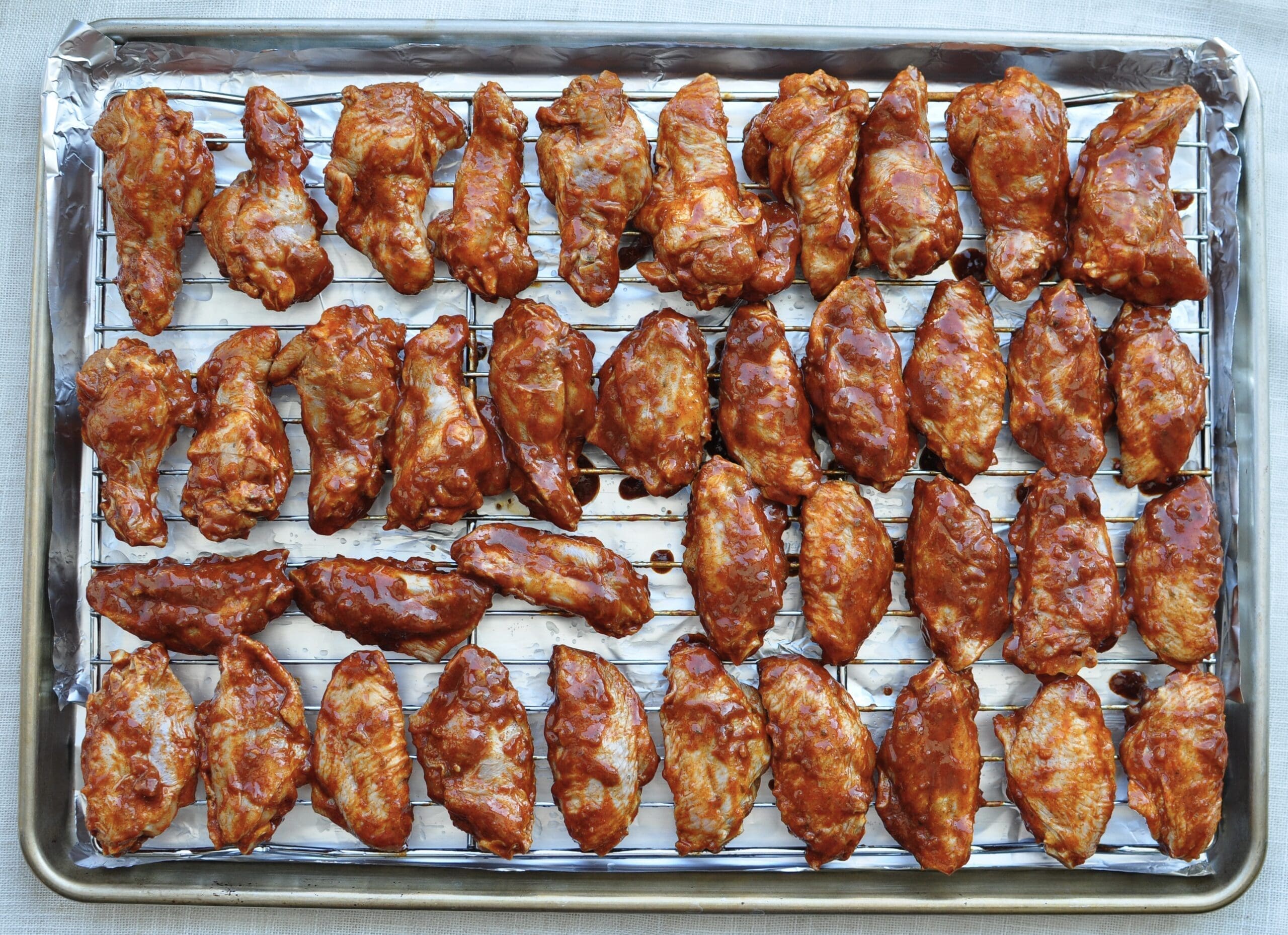 BBQ Party Wings ready to bake