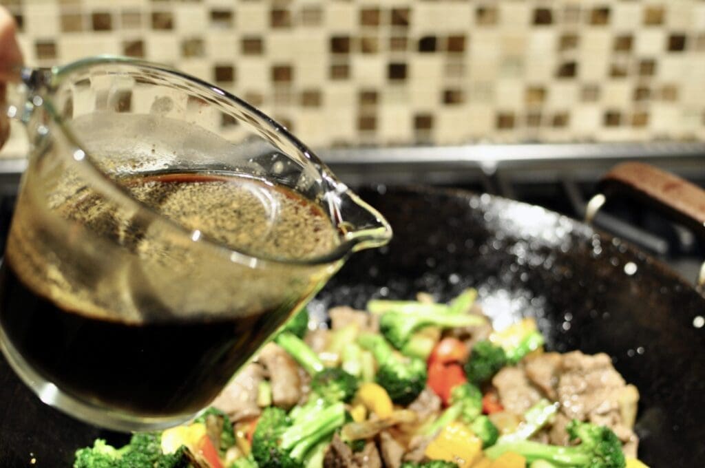 Beef and Vegetable Stir Fry with Cornstarch Slurry
