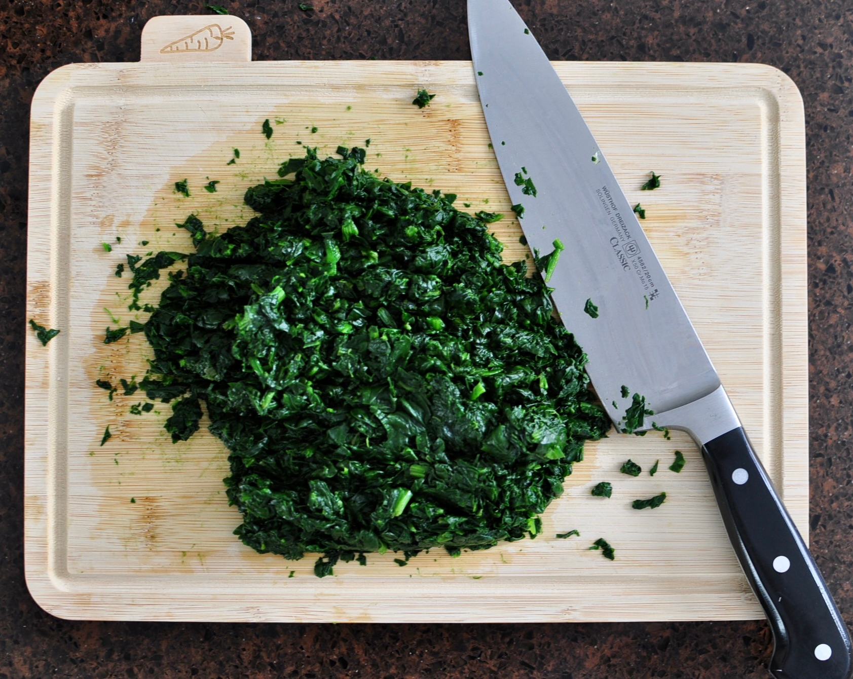Chopped spinach