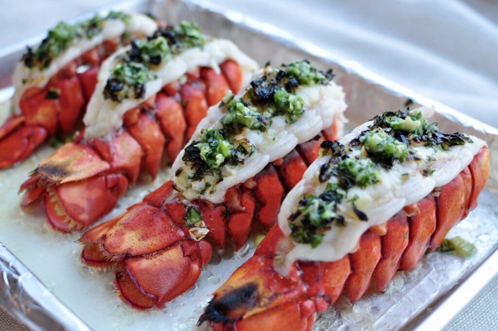 Oven Broiled Method for Butterflied Lobster Tails