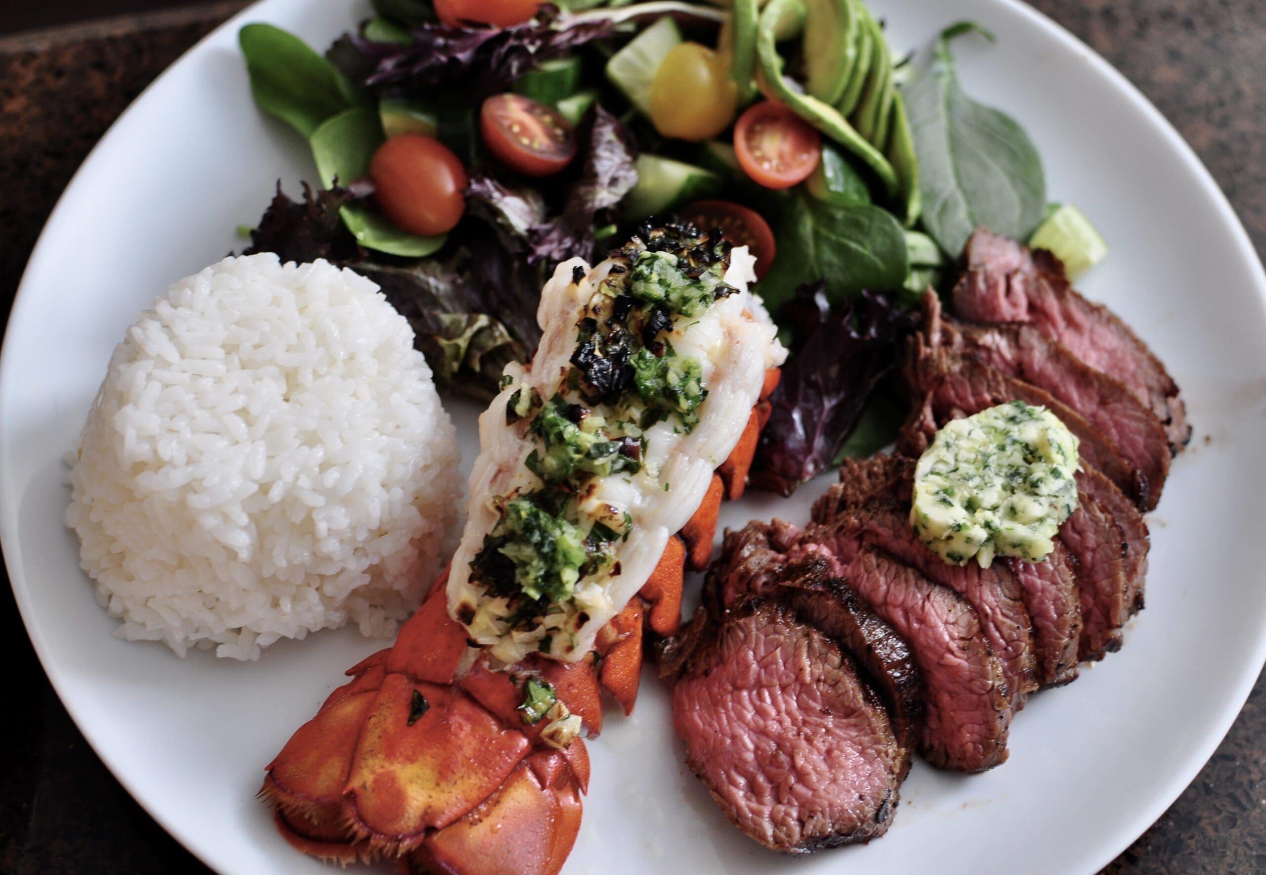 Dinner Steak Lobster Salad