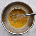 Apple Butter Vinaigrette in mixing bowl
