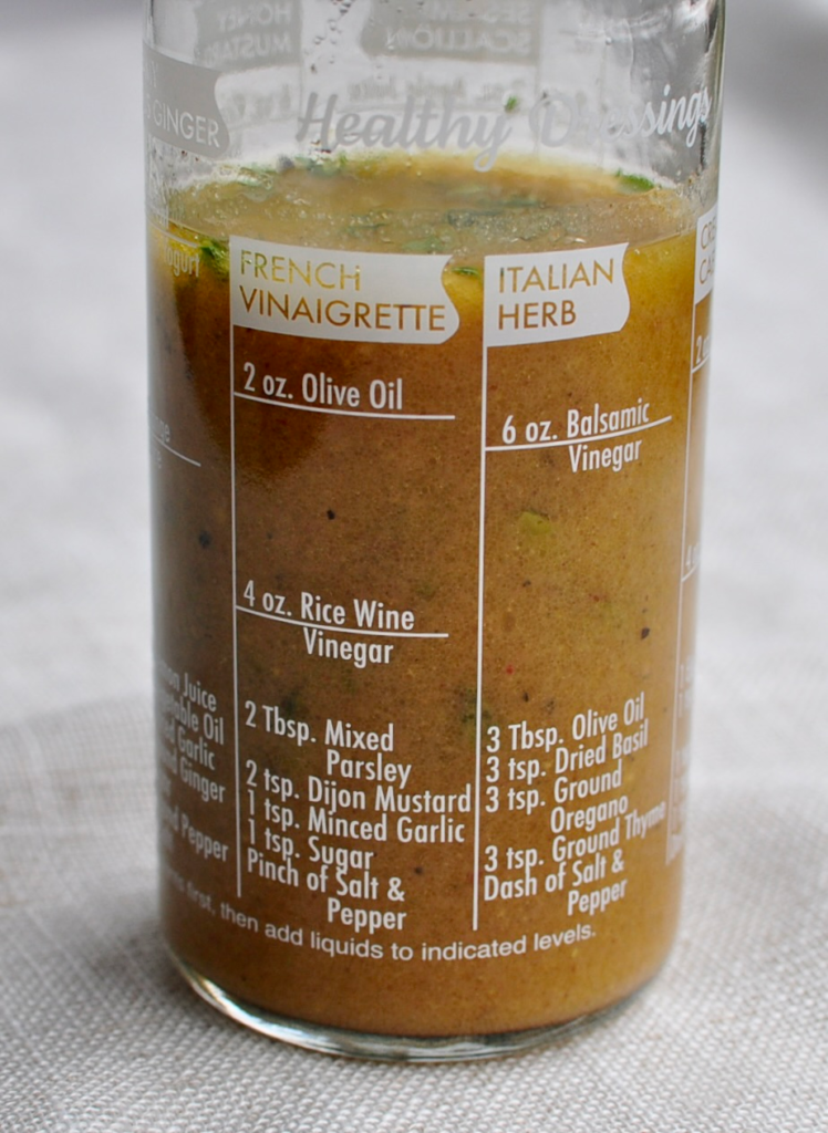 Bottle of apple butter vinaigrette
