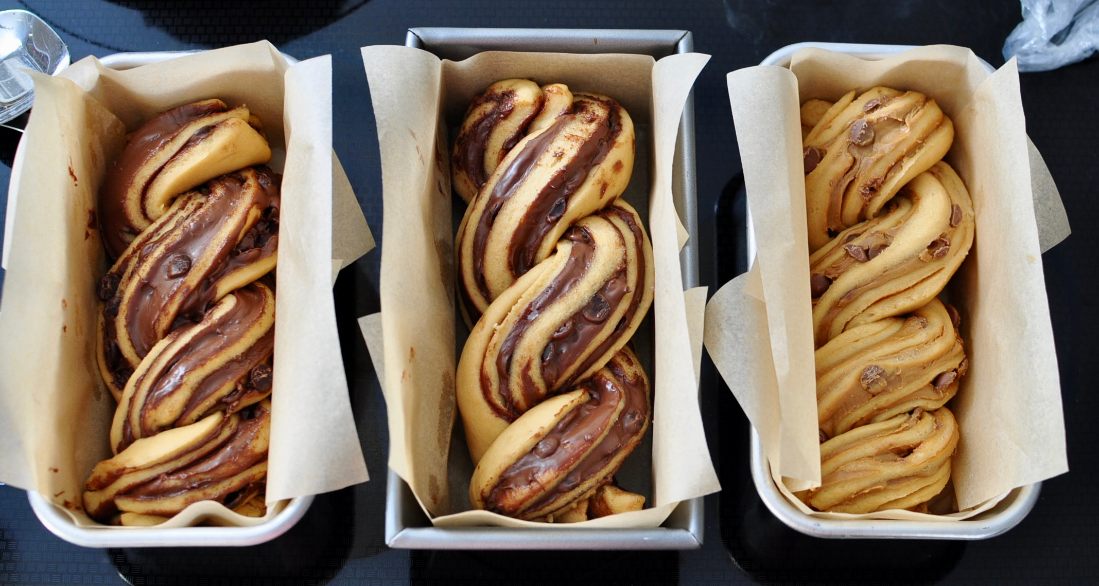 Babka loaves fresh out of the oven