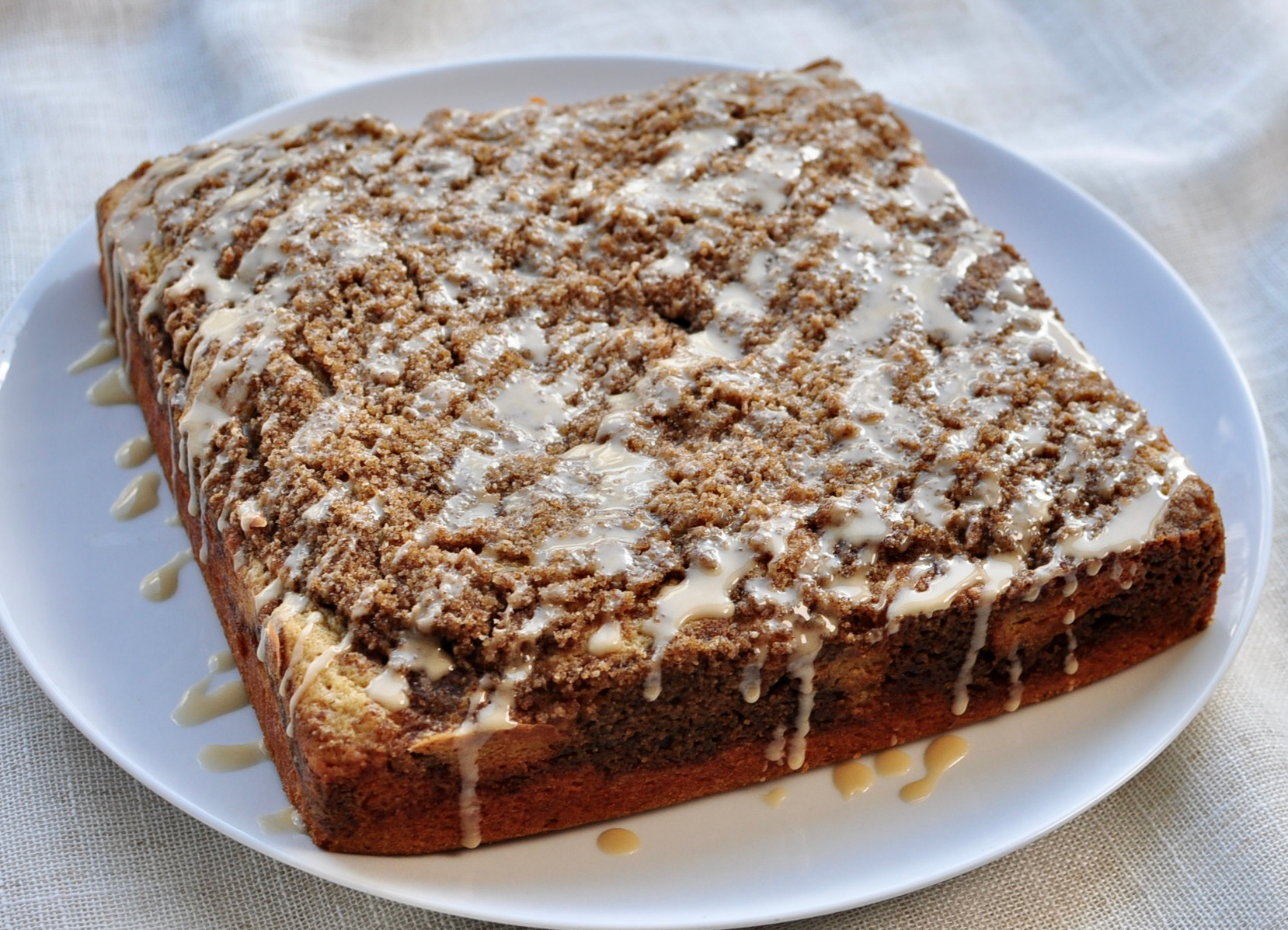 coffee coffee cake with coffee icing
