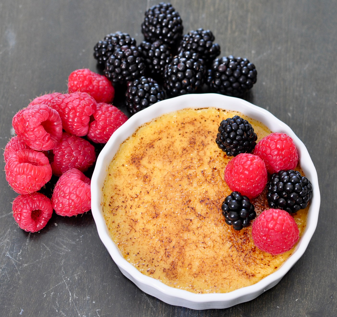 Creme Brulee with Berries