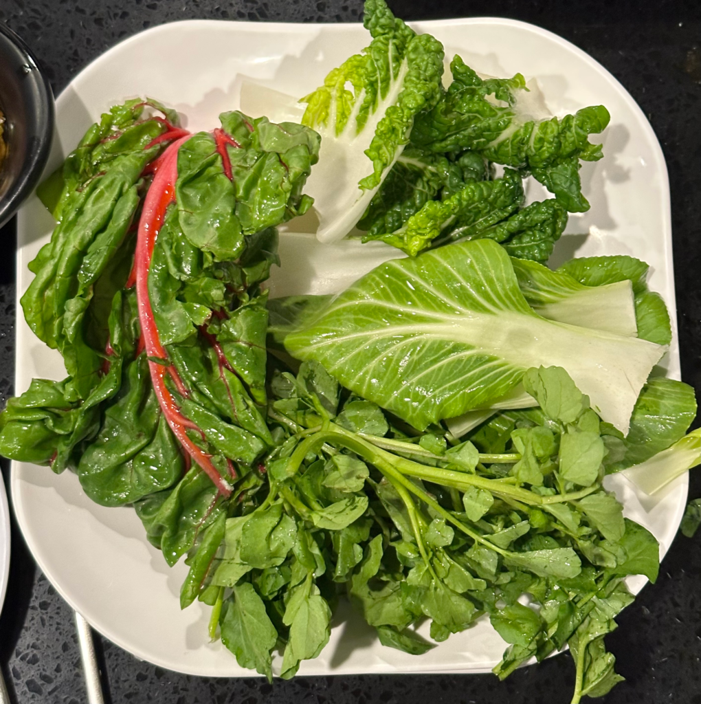 Vegetables for Hot Hot Shabu Shabu
