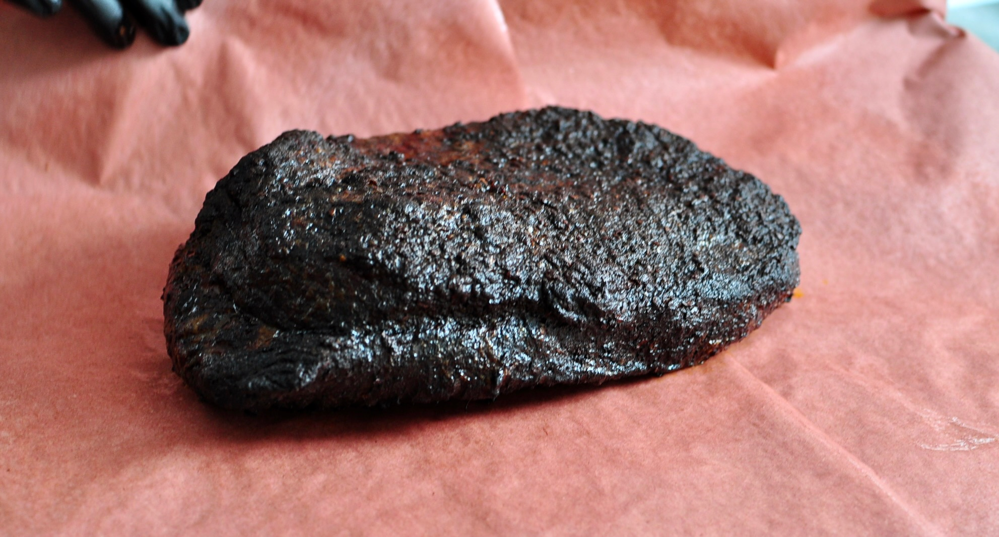 Wrap brisket for smoking