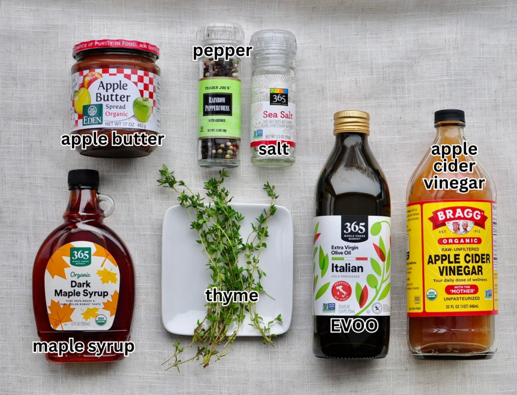 Ingredients for Apple Butter Vinaigrette