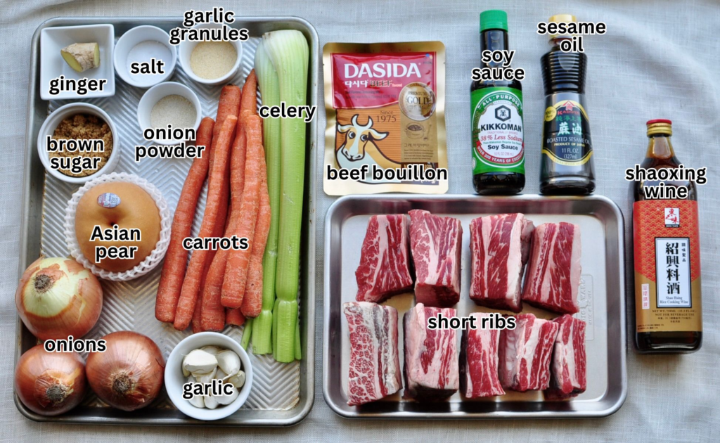 Ingredients for Asian Fusion Short Ribs
