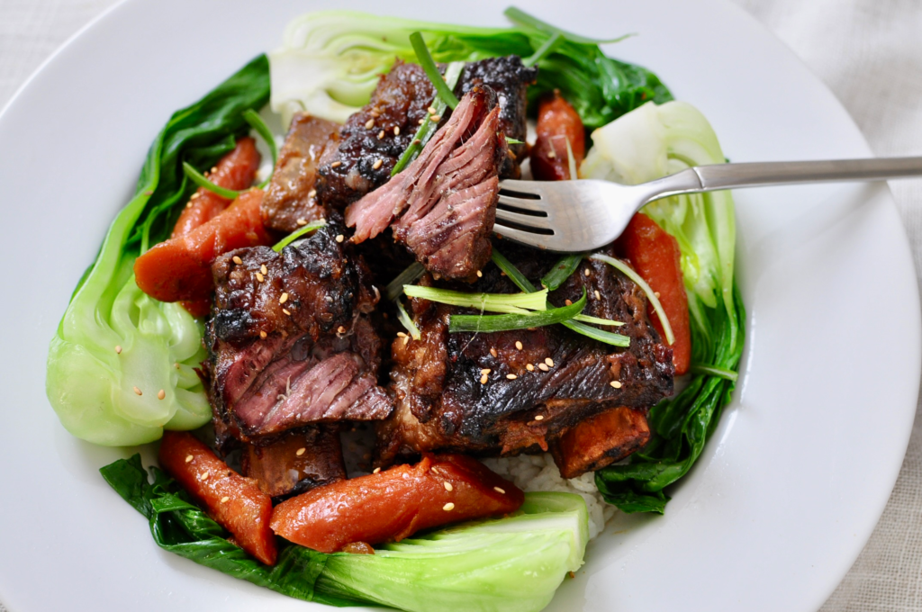 Braised Short Ribs and Bok Choy