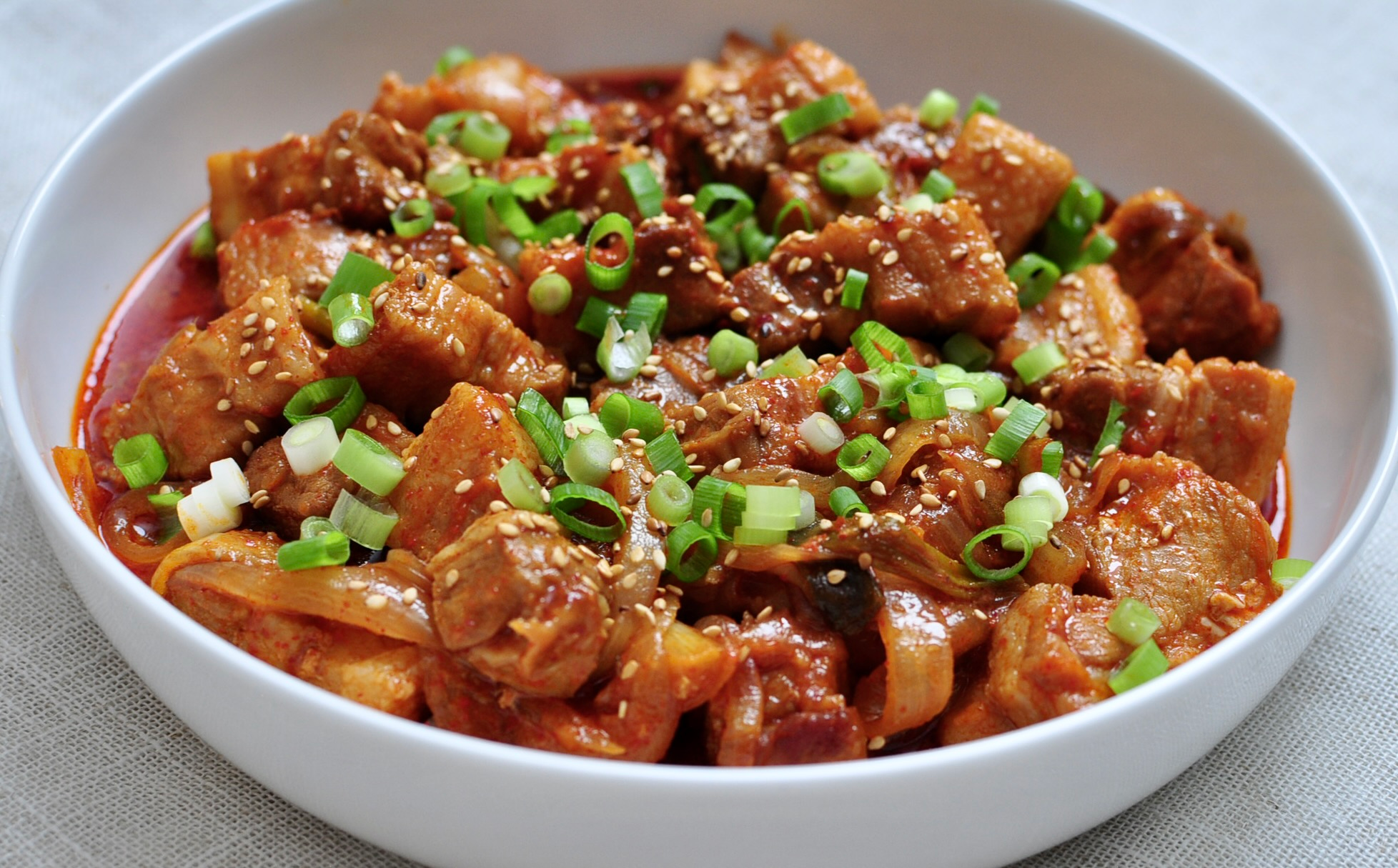 Korean Gochujang Spicy Pork Belly Recipe