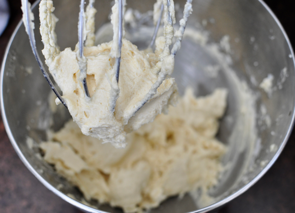 butter sugar eggs vanilla four and sour cream