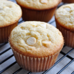malted vanilla muffins with vanilla chips
