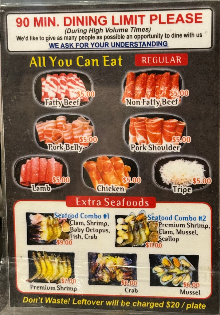 Shabu Shabu ShabuRo Meat Menu
