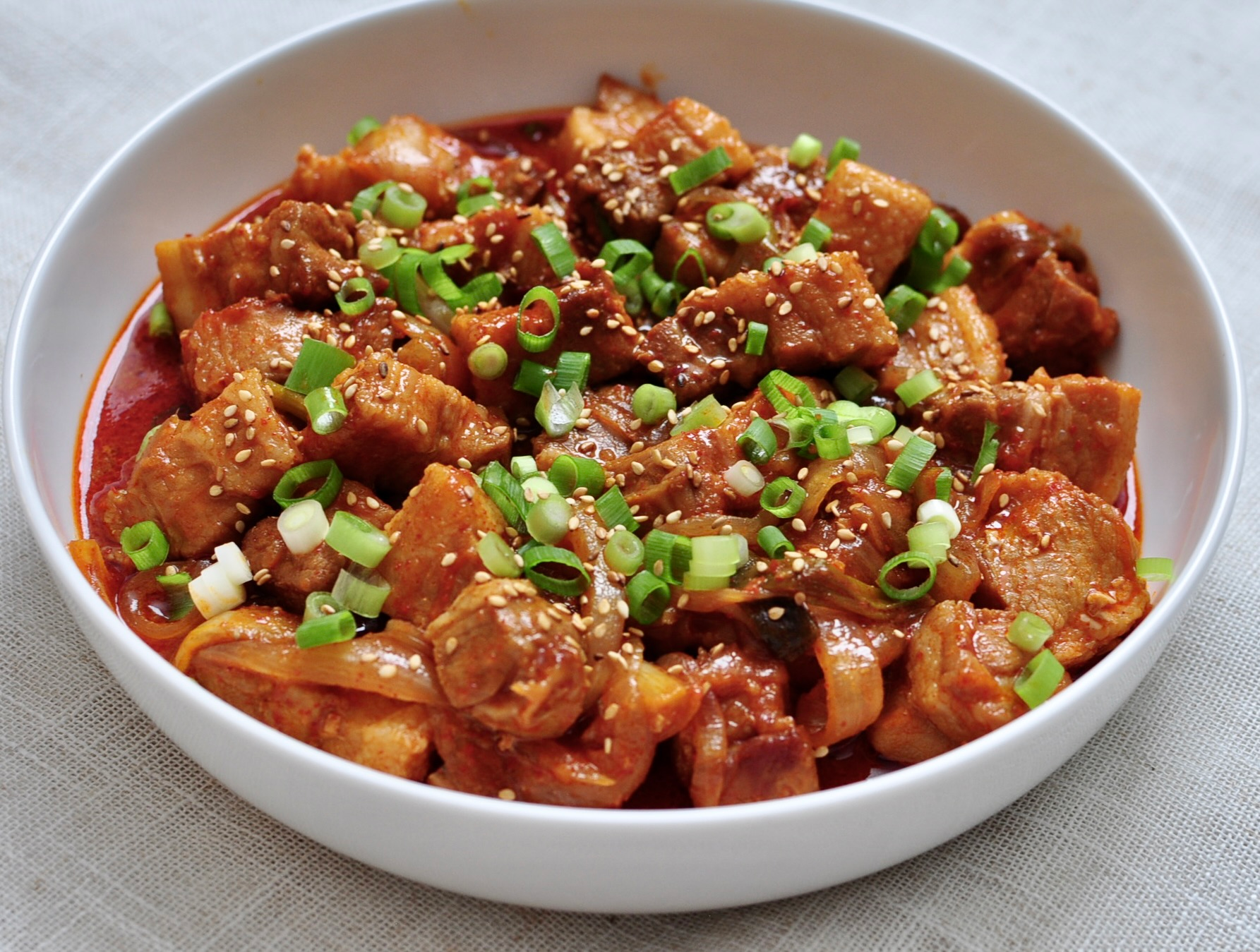 Korean Gochujang Pork Belly