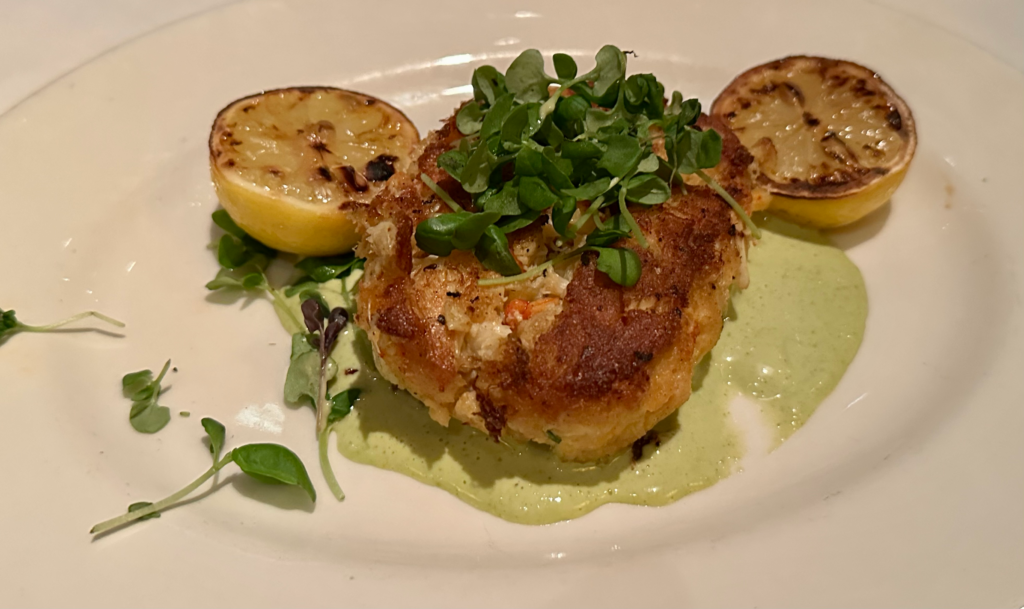 Lobster and Crab Cake with Lemon Basil Aioli