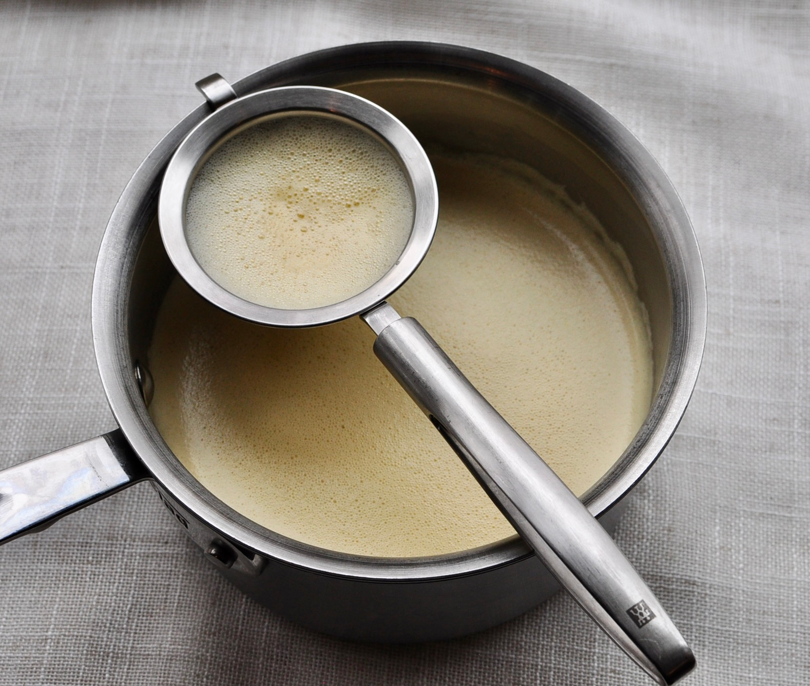 Strain Creme Brulee mixture