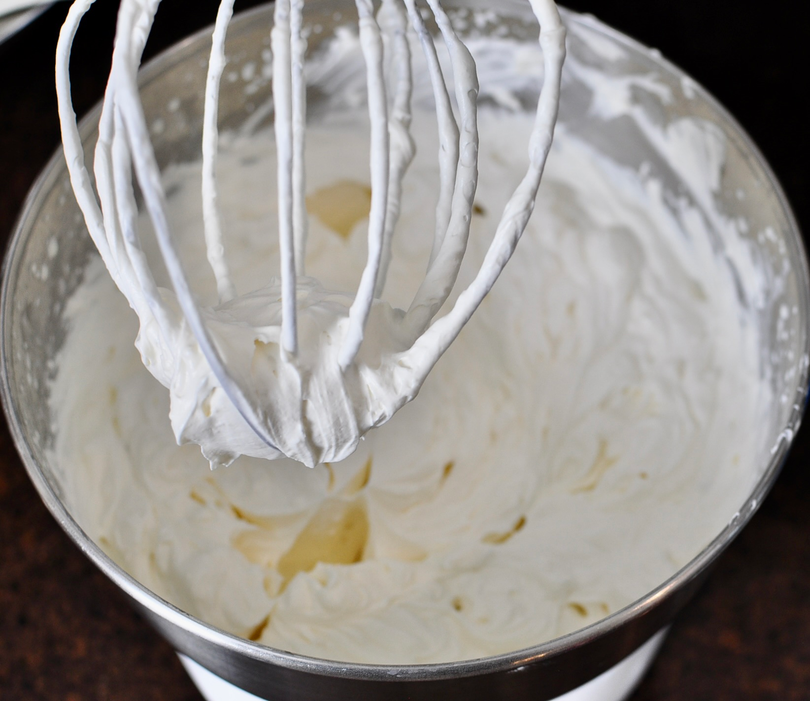 Whipped cream frosting with Whip It whipped cream stabilizer