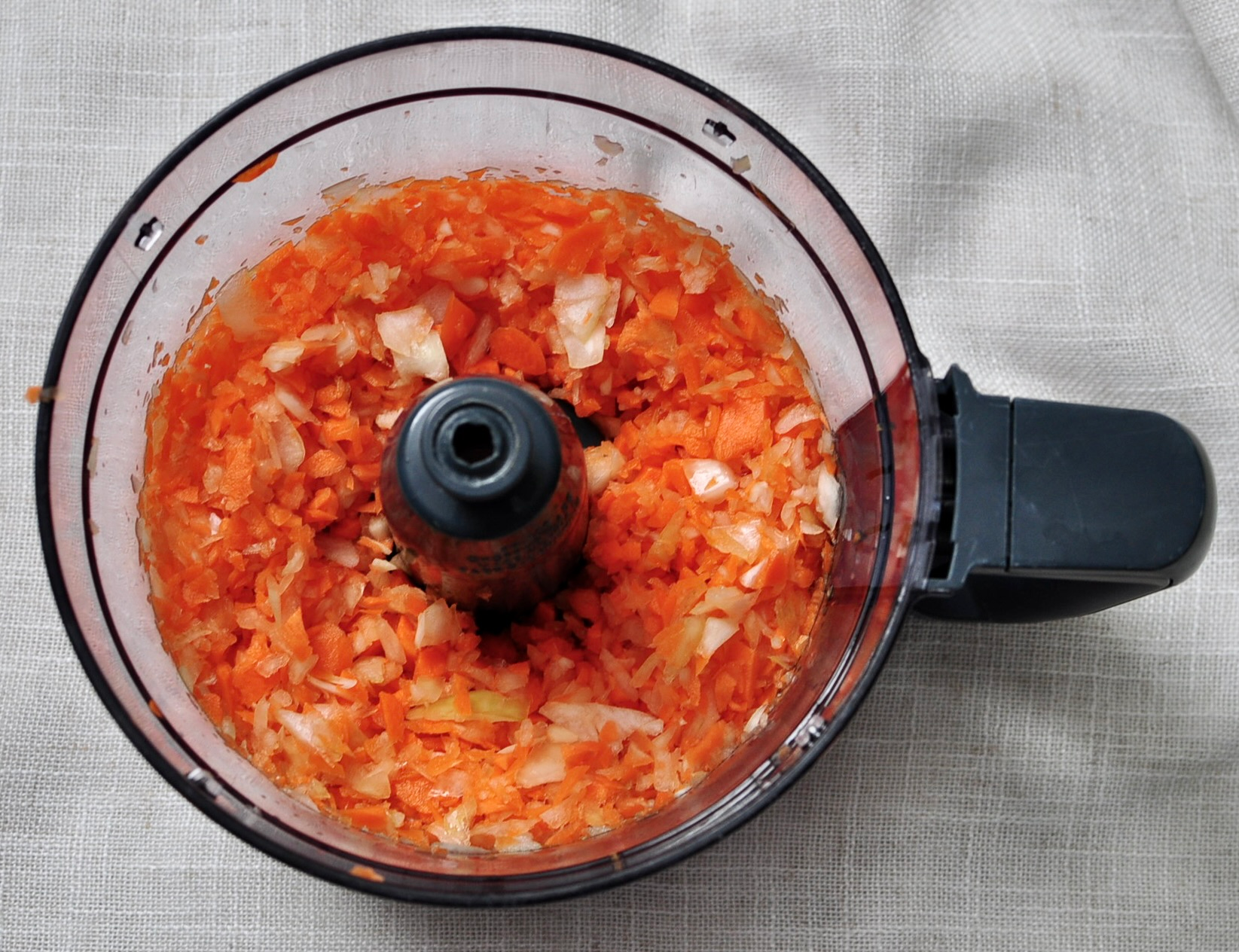 Vegetables chopped fine for homemade meat sauce
