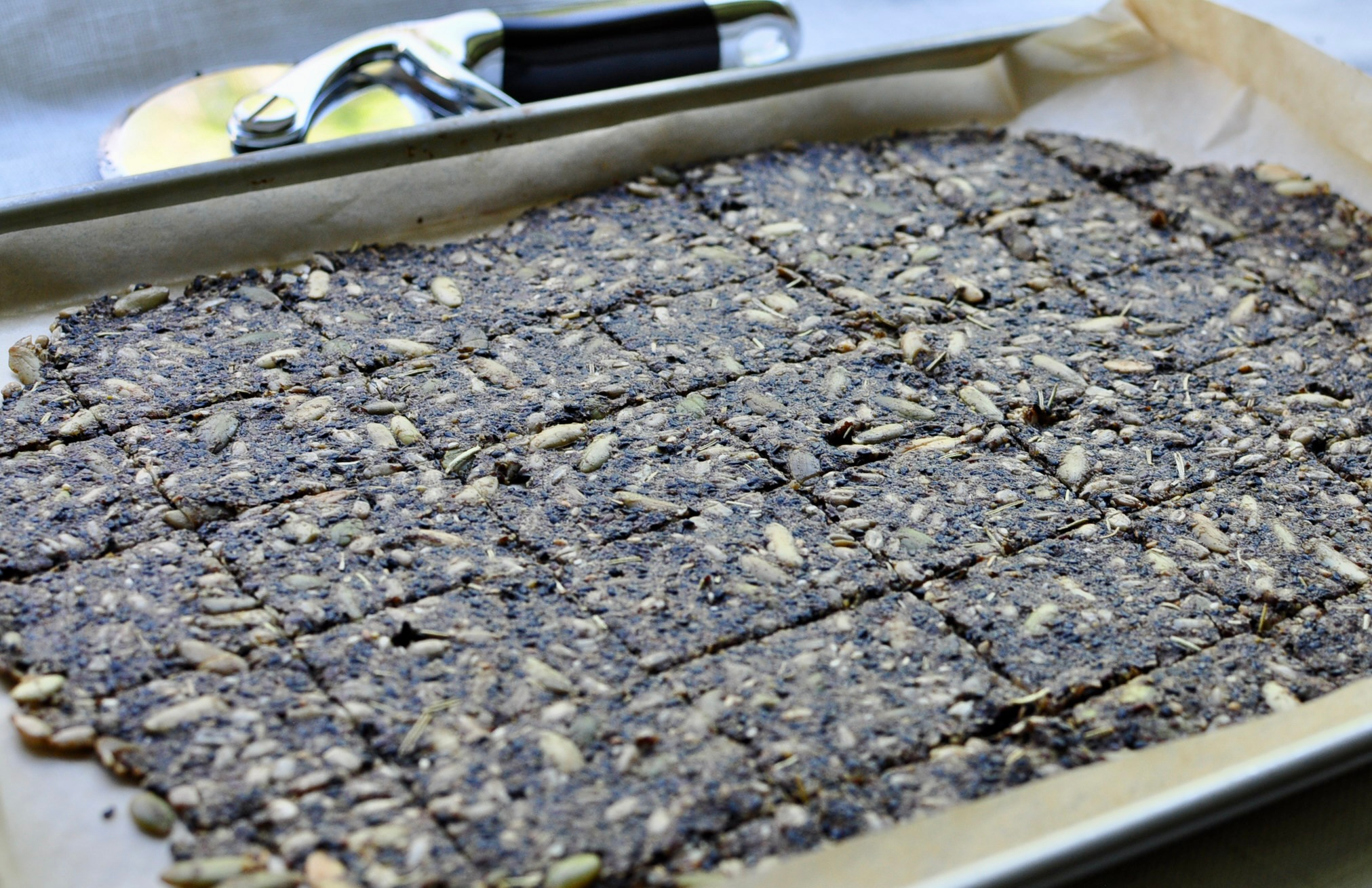 Airy Light Crispy Thin Seed Crackers Recipe