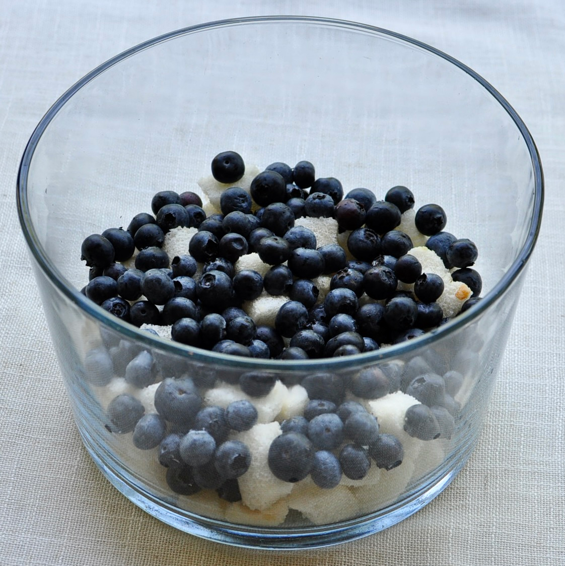 Angel Food Cake Trifle with Blueberries
