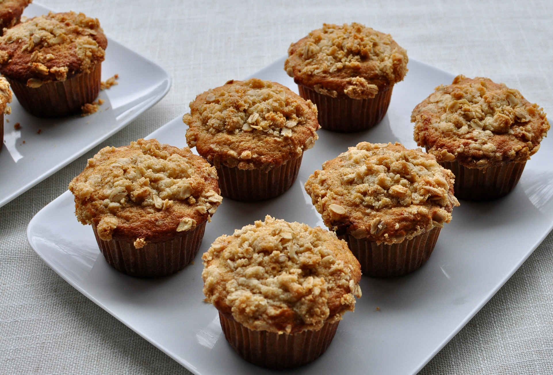 Brown Butter Miso Banana Muffins with Oat Streusel