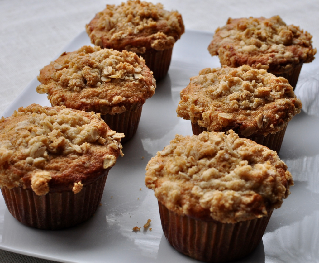 Miso Brown Butter Banana Muffins with Oat Streusel Recipe