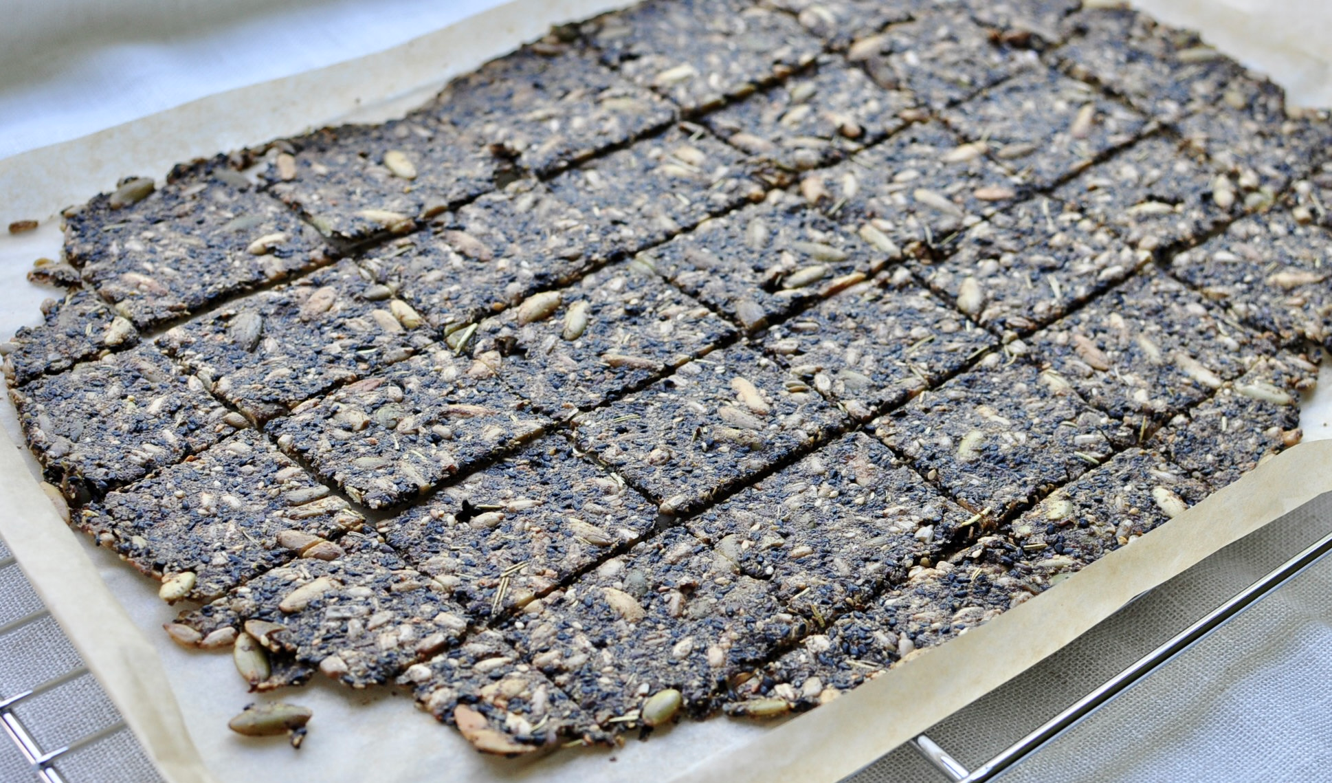 Homemade Thin and Crispy Seed Crackers