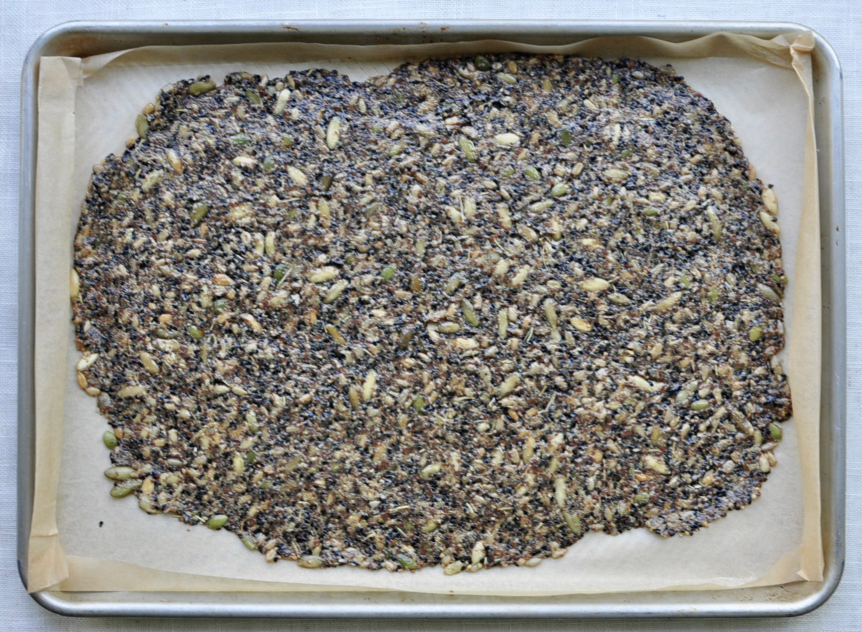 Light Thin Crispy Seed Crackers Recipe