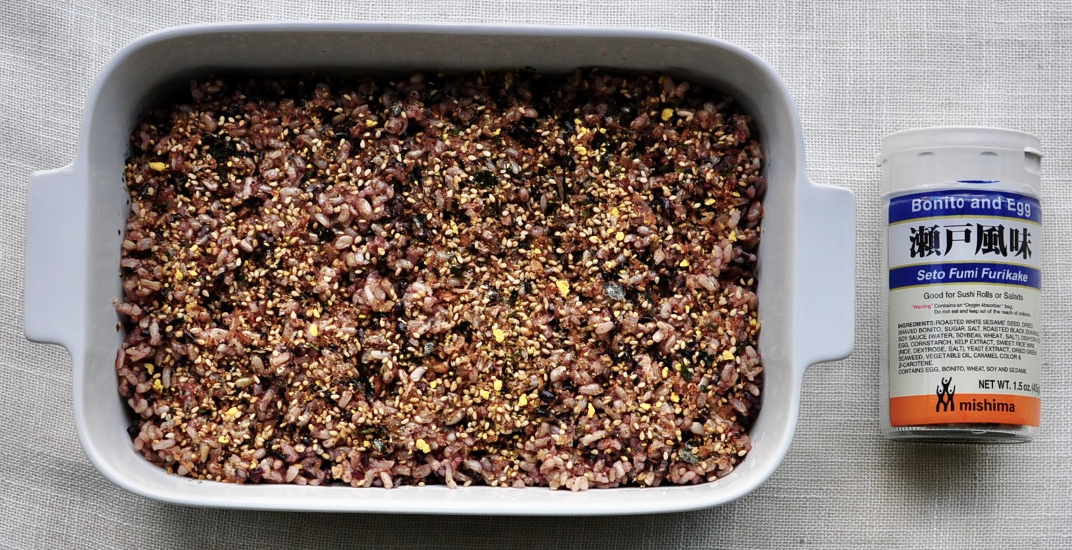 Spicy Salmon Sushi Bake with Furikake