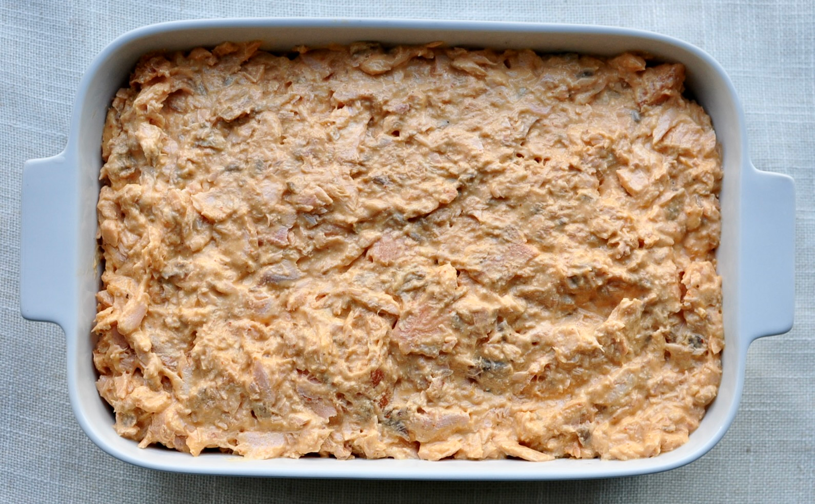 Spicy Salmon Sushi Bake with Kewpie Mayo, Sriracha and Furikake