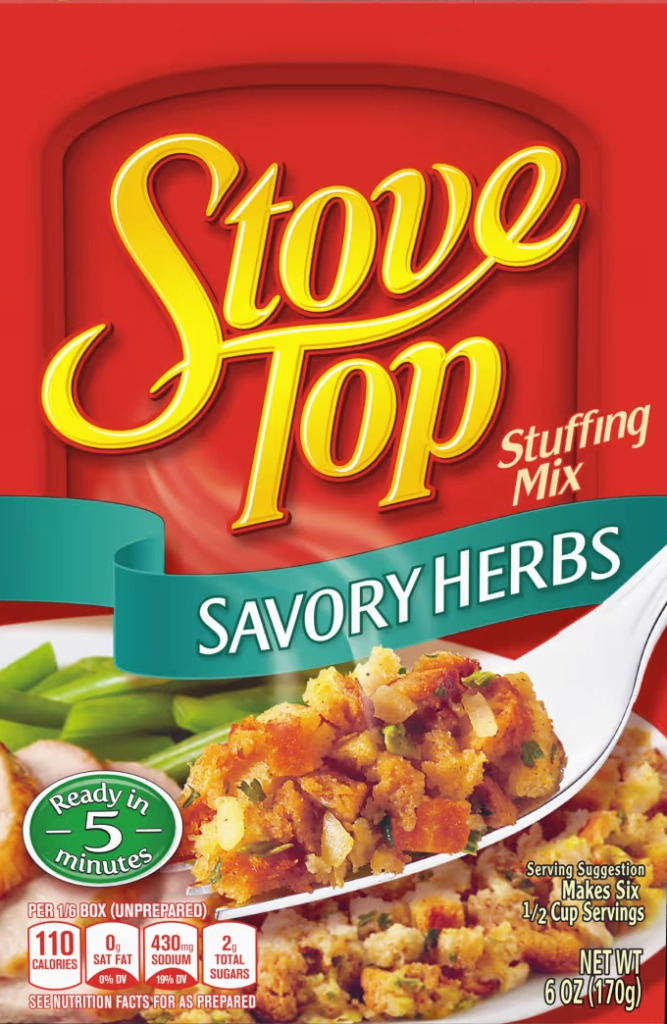 Stovetop Stuffing Banned Abroad