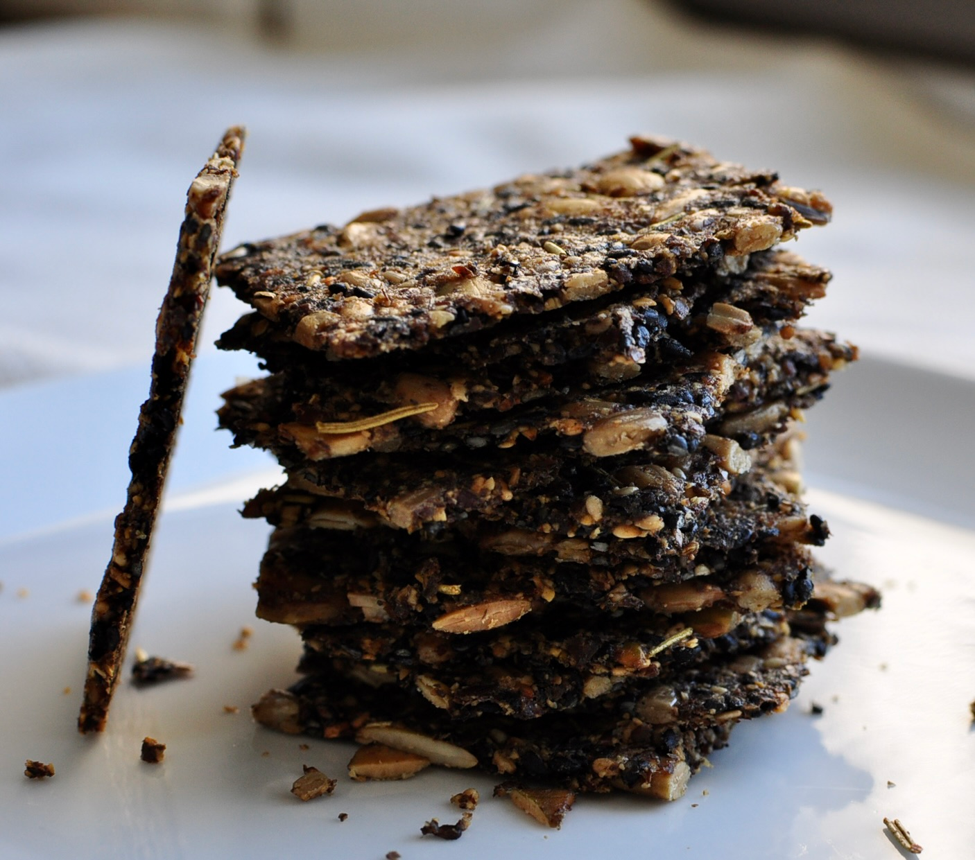 Thin and Crispy Seed Crackers Recipe