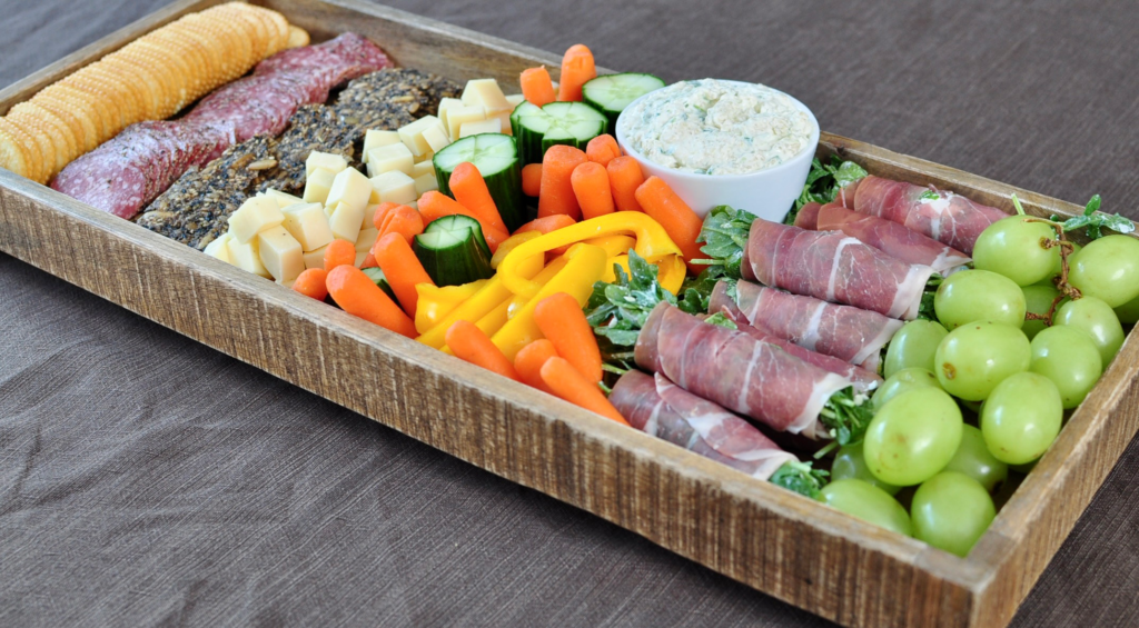 Arugula Prosciutto Party Appetizer Charcuterie Board