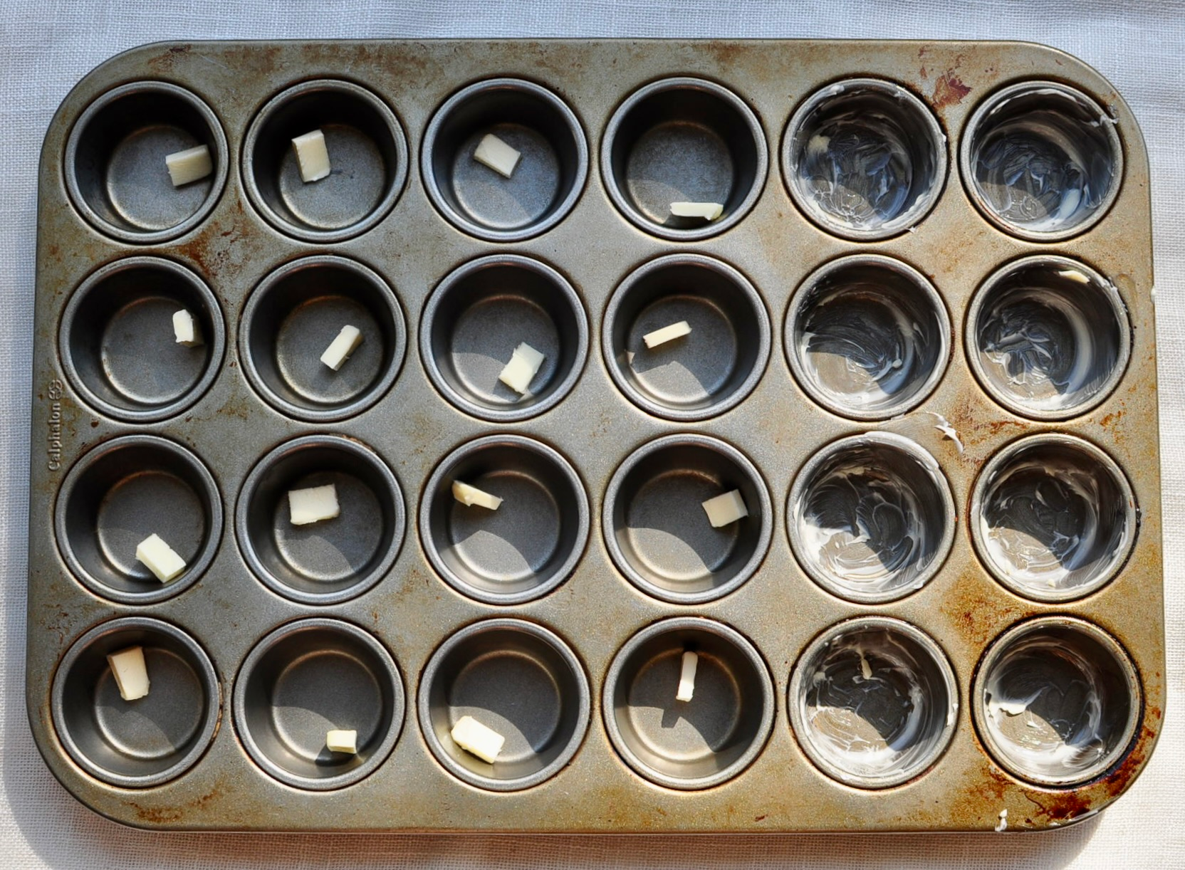 Buttered Mini Muffin Pan for Shanghai Butter Mochi