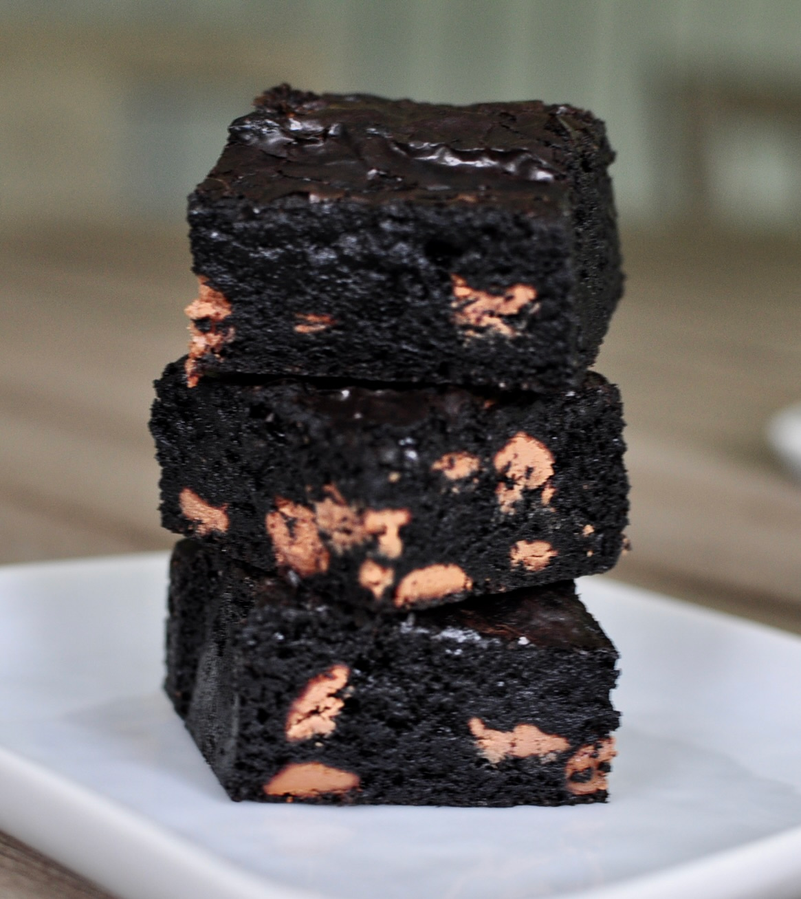 Chewy, Fudgy Black Cocoa Brownies
