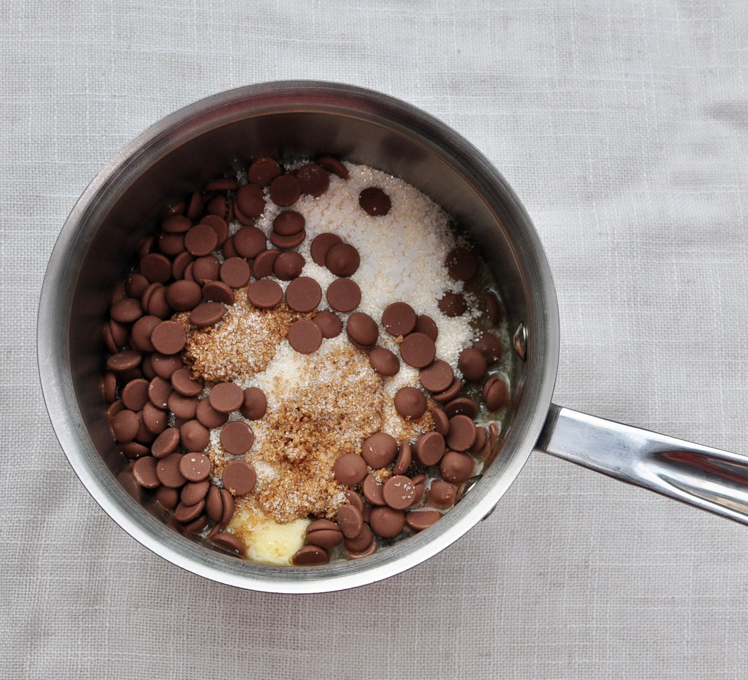 Chocolate Callets Sugar Butter for Black Cocoa Brownies