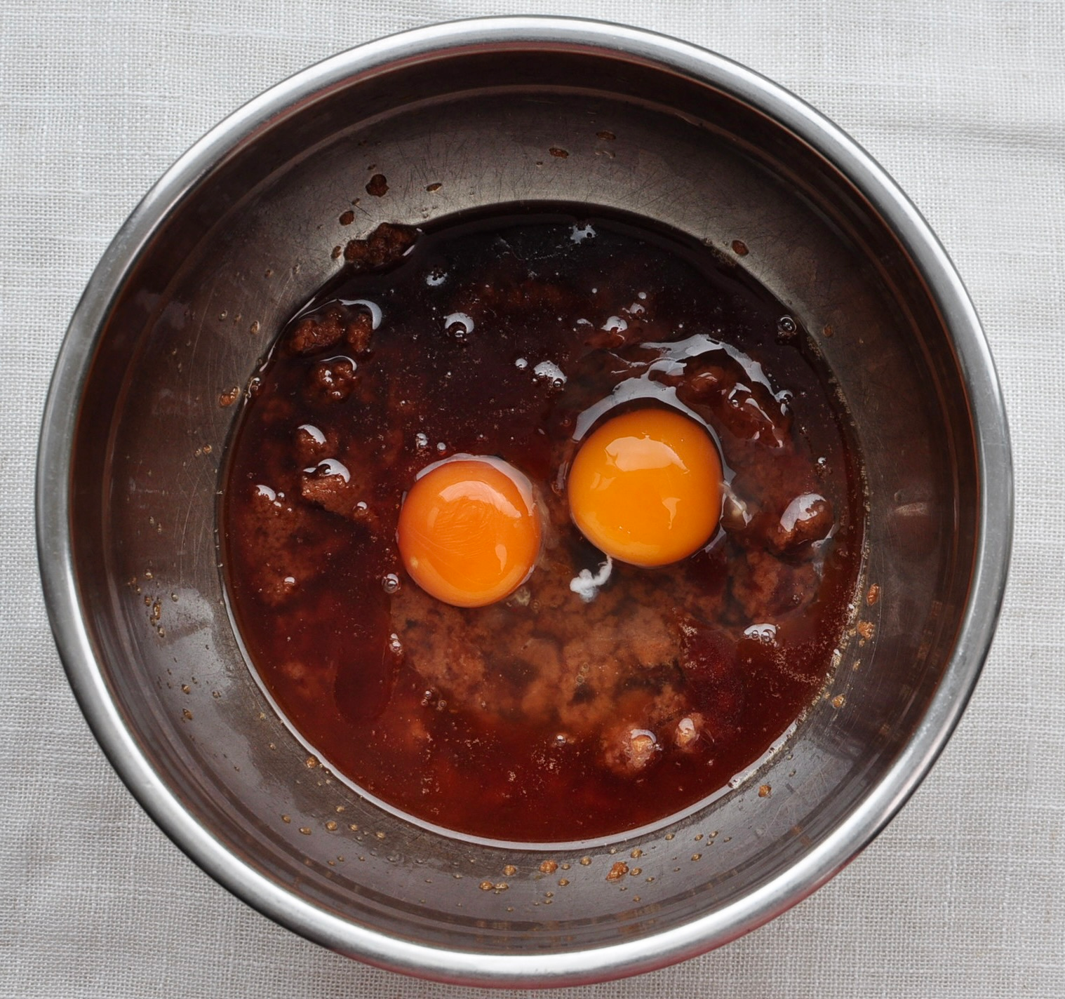 Eggs Butter Oil Sugar for Black Cocoa Brownies Recipe