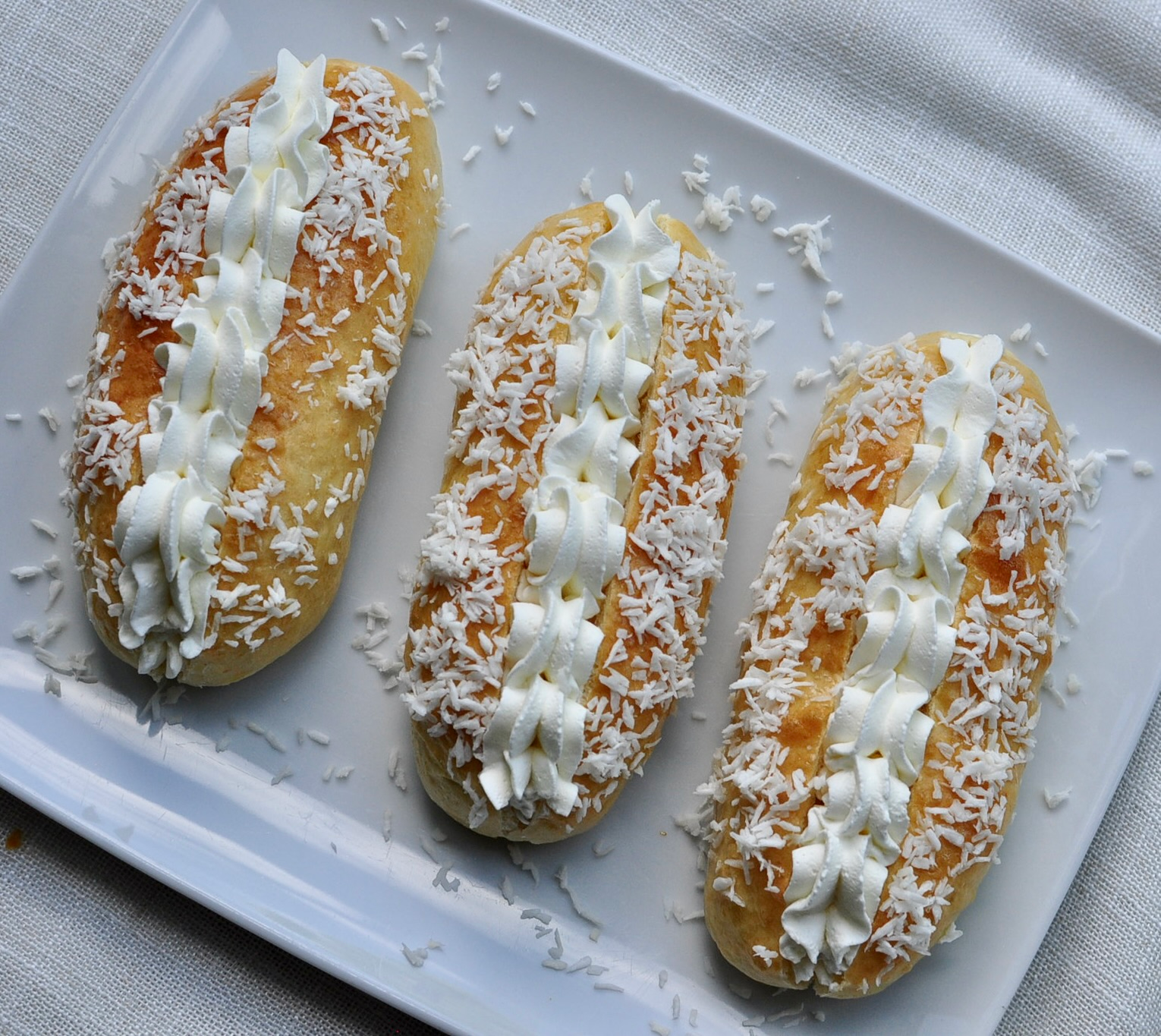 Coconut Cream Buns | Lai Yau Bao