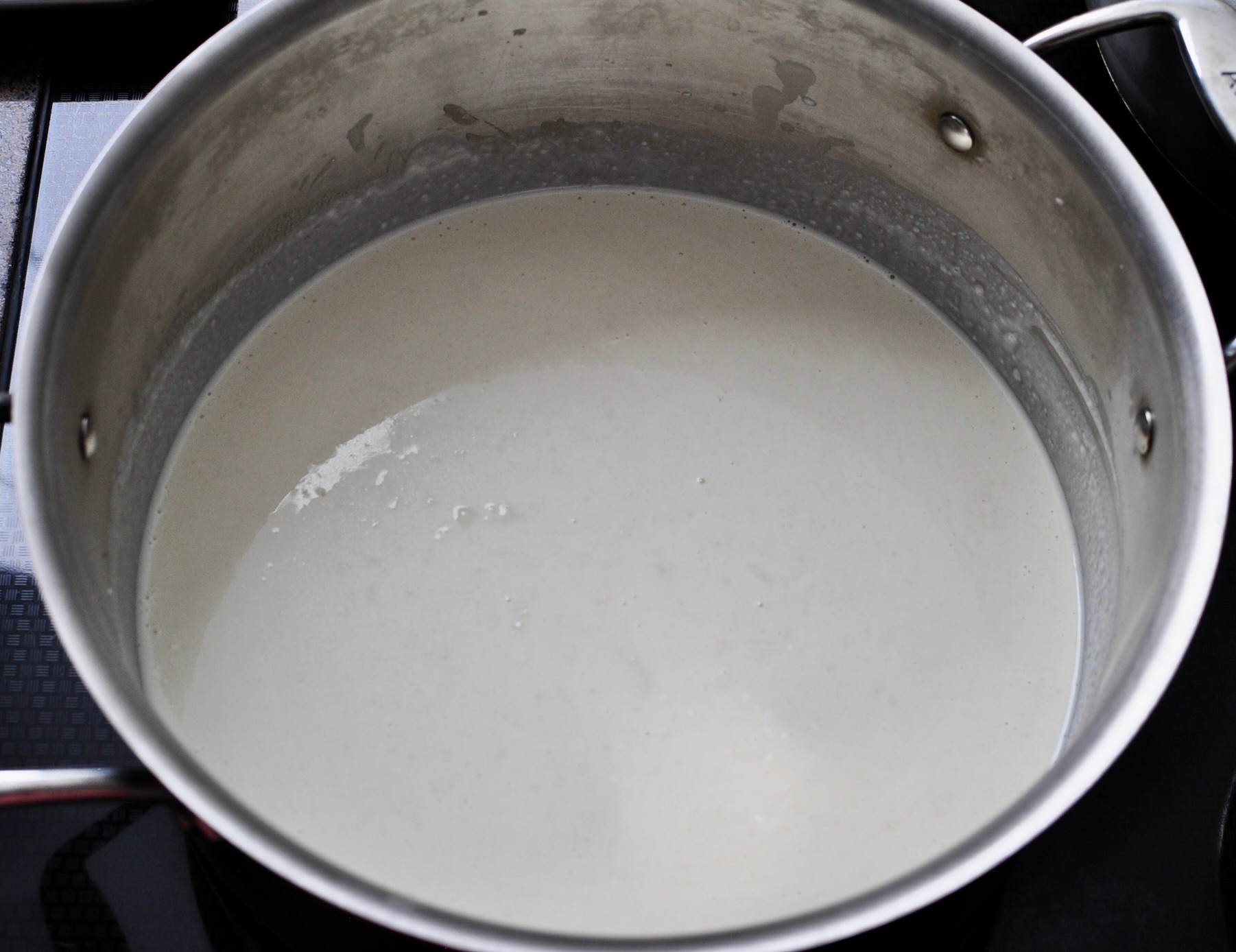 Milk and Heavy Cream for Truffle Mac and Cheese Recipe