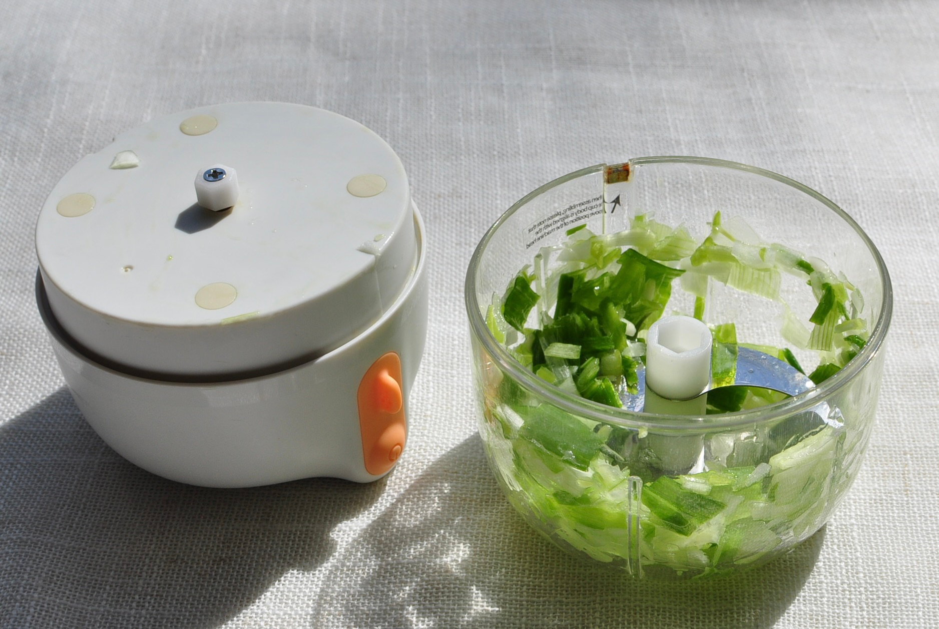 Chopped Scallions for Homemade French Onion Dip Recipe
