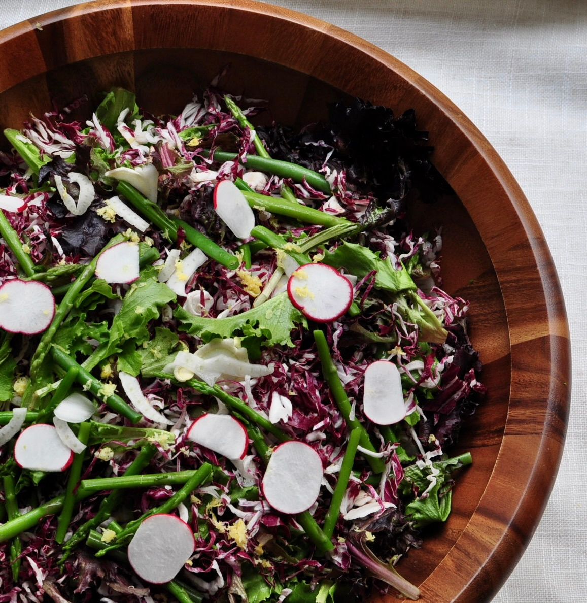 Balthazar Inspired Salad with Lemon Truffle Dressing