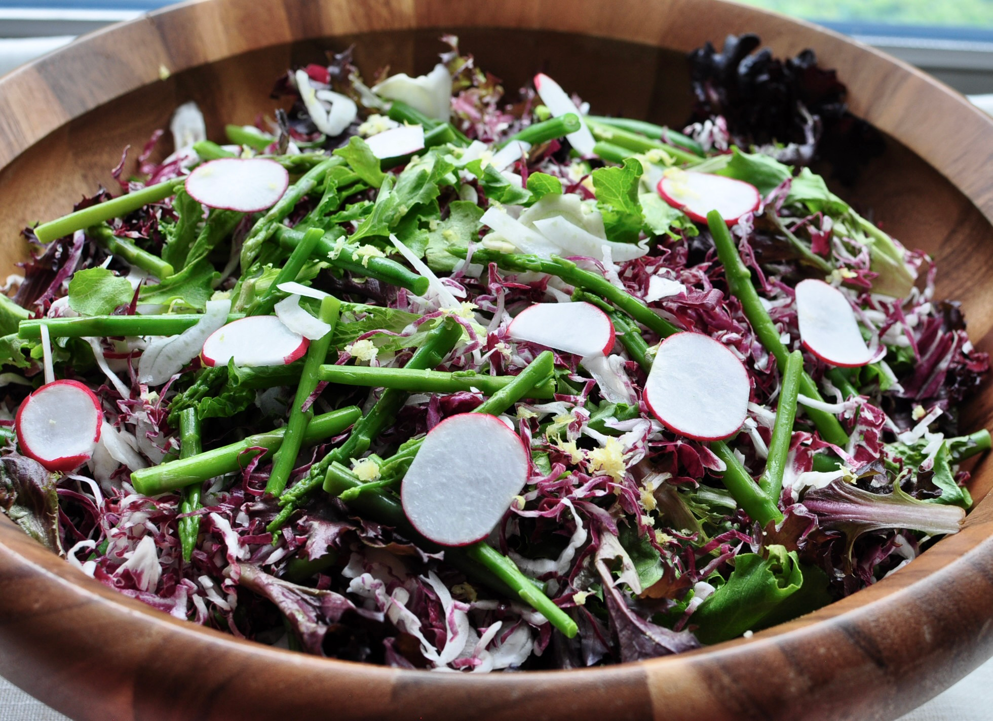 Radish Green Beans Asparagus Fennel Lemon Truffle Salad Dressing